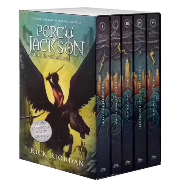 5 Books/Set Percy Jackson & The Olympians: by Rick Riordan