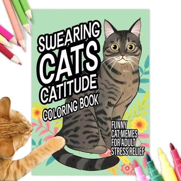 Funny Coloring Book Creative Cats - Image 6