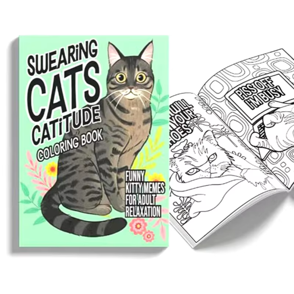 Funny Coloring Book Creative Cats